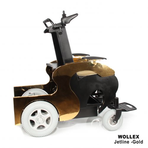 Jetline-Gold Refakatçi Sürüşlü Akülü Tekerlekli Sandalye,Wollex,Jetline